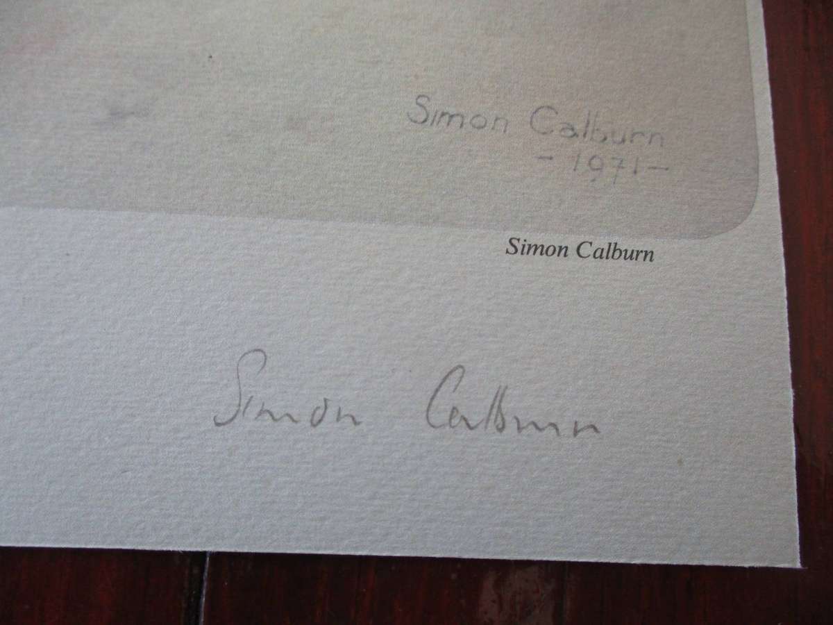 Simon Caldwell Print (Signed) - Black Korhaan