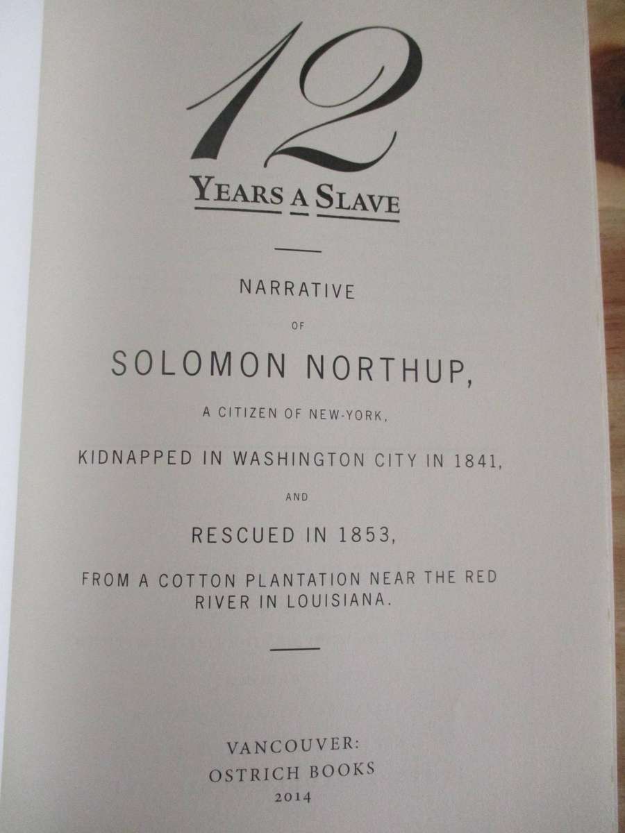 12 Years a Slave. Solomon Northup