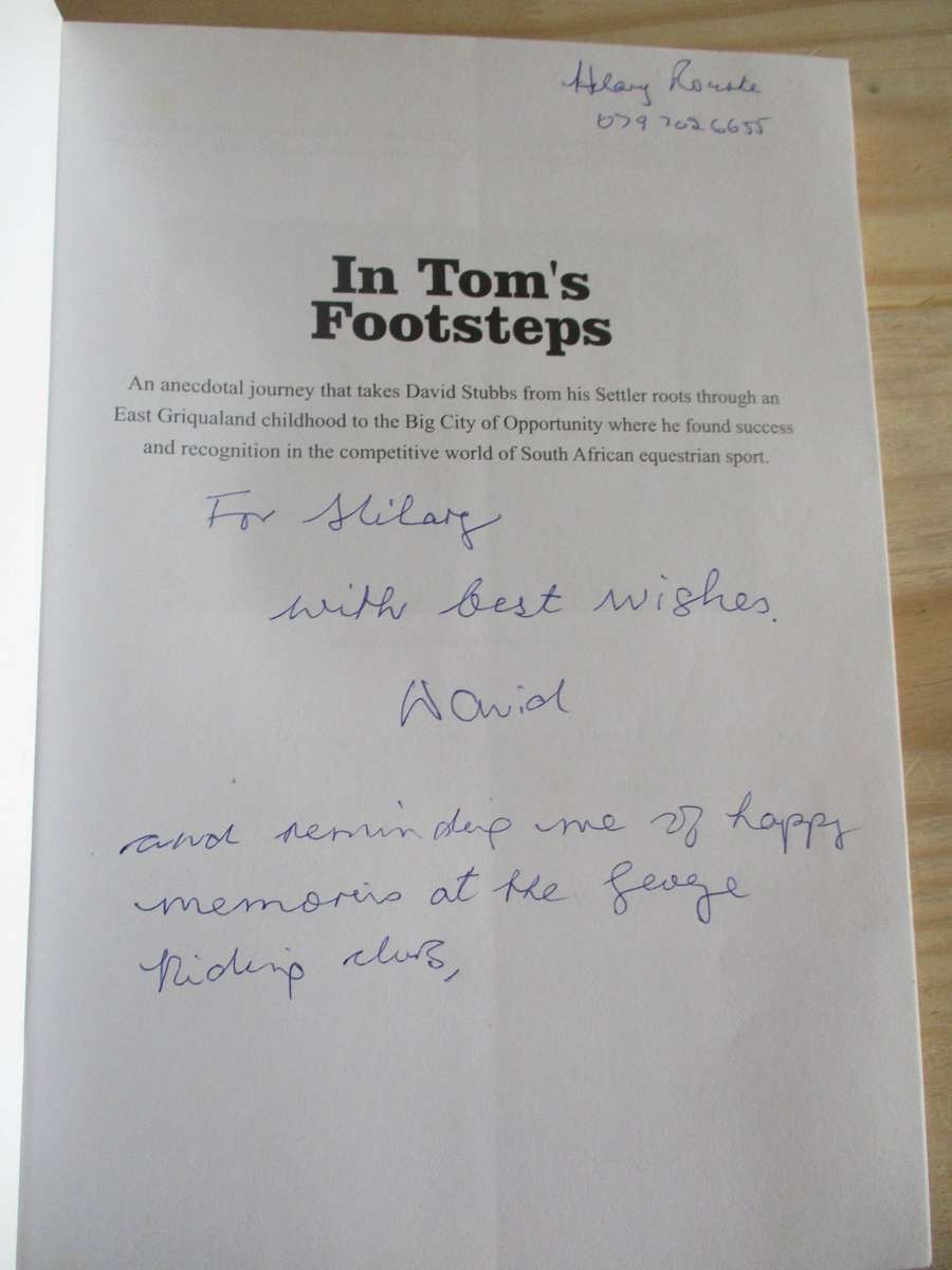 In Tom's Footsteps - David Stubbs (inscribed)