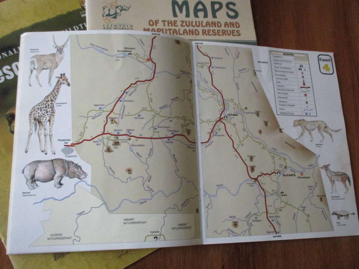 5 Kruger National Park Booklets/Maps