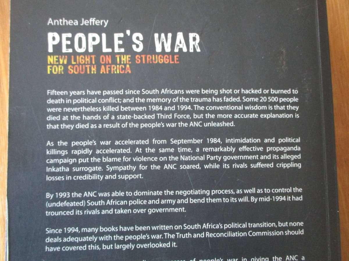 People's War: New Light on the Struggle for South Africa. By Anthea Jeffery