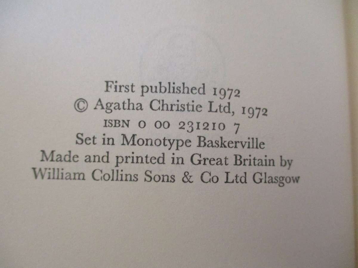 Elephants Can Remember - Agatha Christie - First Edition
