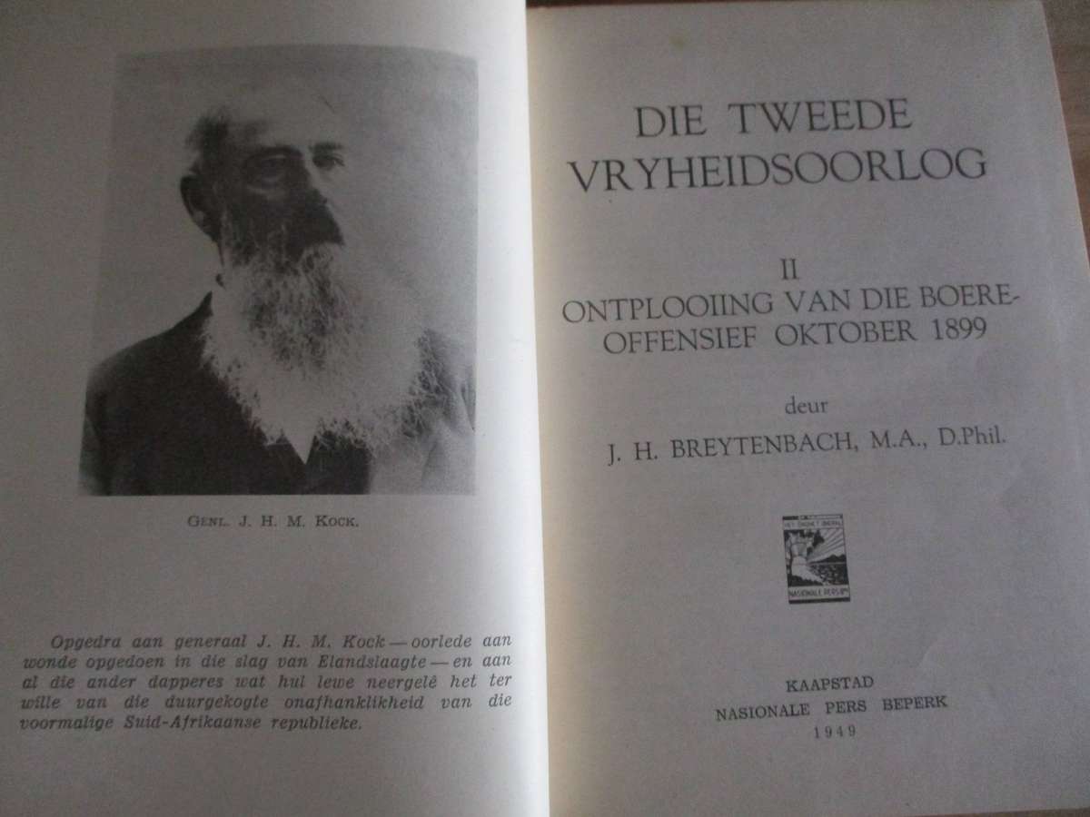 Die Tweede Vryheidsoorlog - JH Breytenbach - Volume I en II