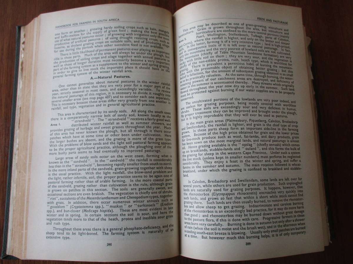 Handbook for Farmers in South Africa 1937