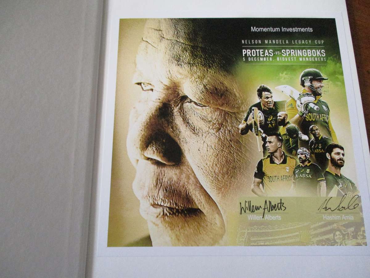 SIGNED. The Sporting MADIBA 50 Famous Photos