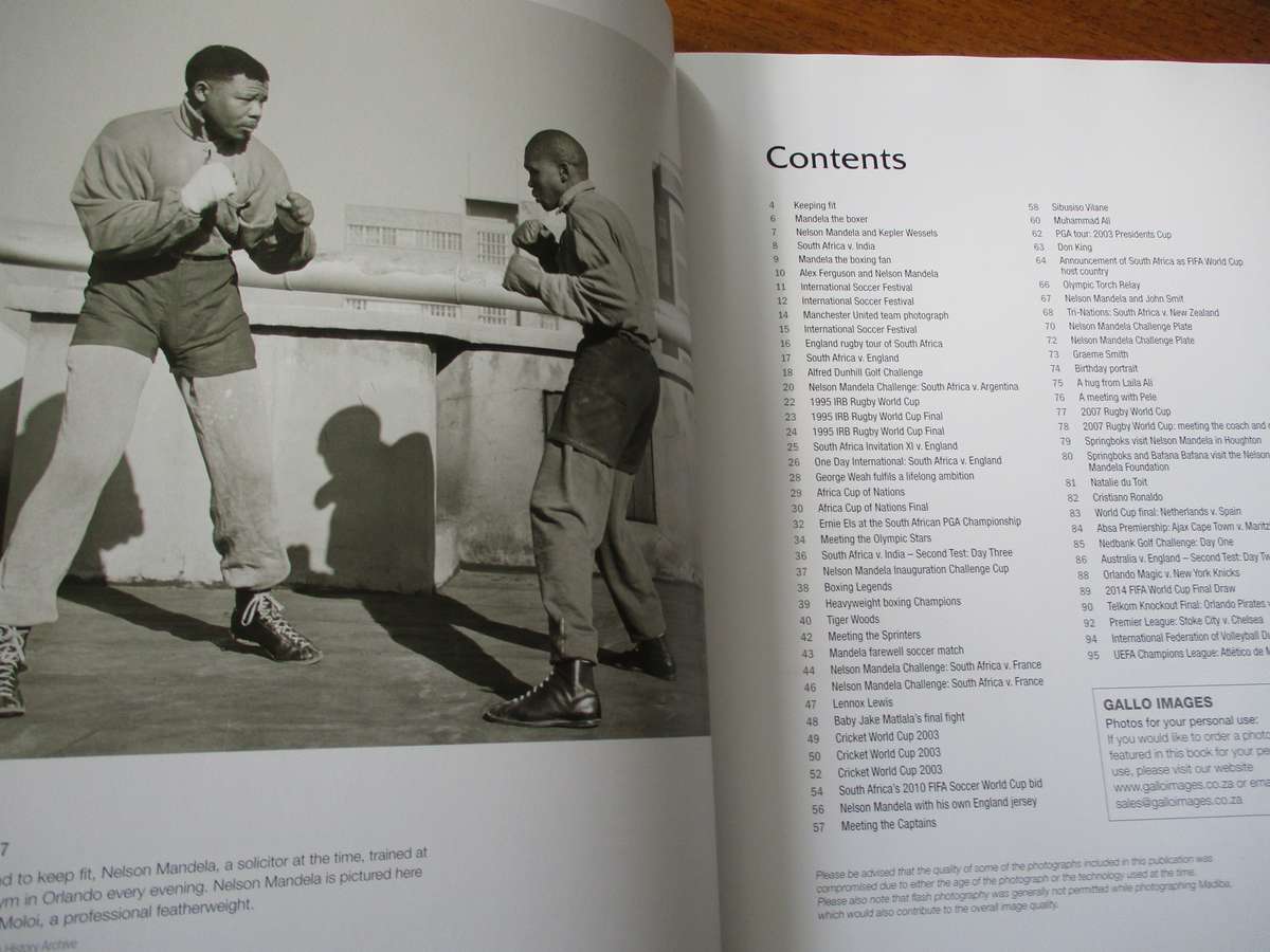 SIGNED. The Sporting MADIBA 50 Famous Photos