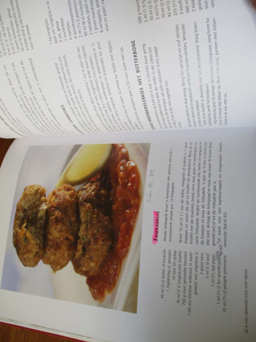 Cass Abrahams Kook KaapMaleis kos uit Afrika