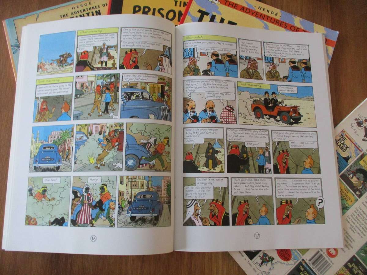 5 Tintin books