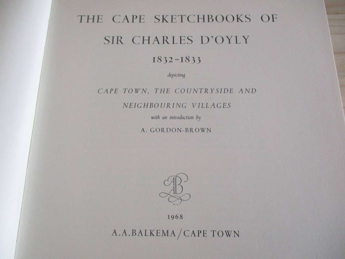 The Cape Sketchbooks of Sir Charles D'Oyly