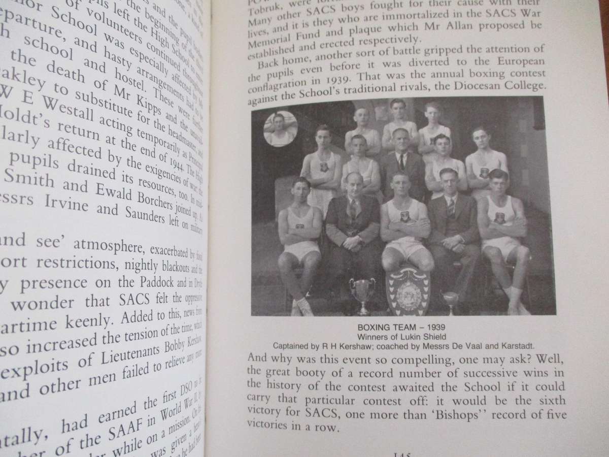 SACS - 150 YEARS. A History of the South African College of Schools