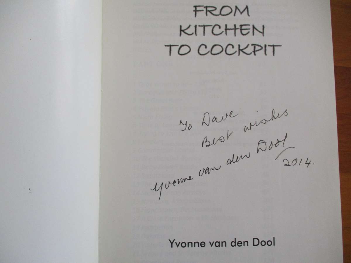 From Kitchen to Cockpit - A Woman's Journey Through the World of Aviation. SIGNED by author