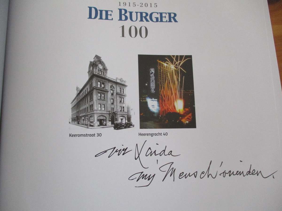 DIE BURGER 100. Sy mense en hul stories. 1915-2015
