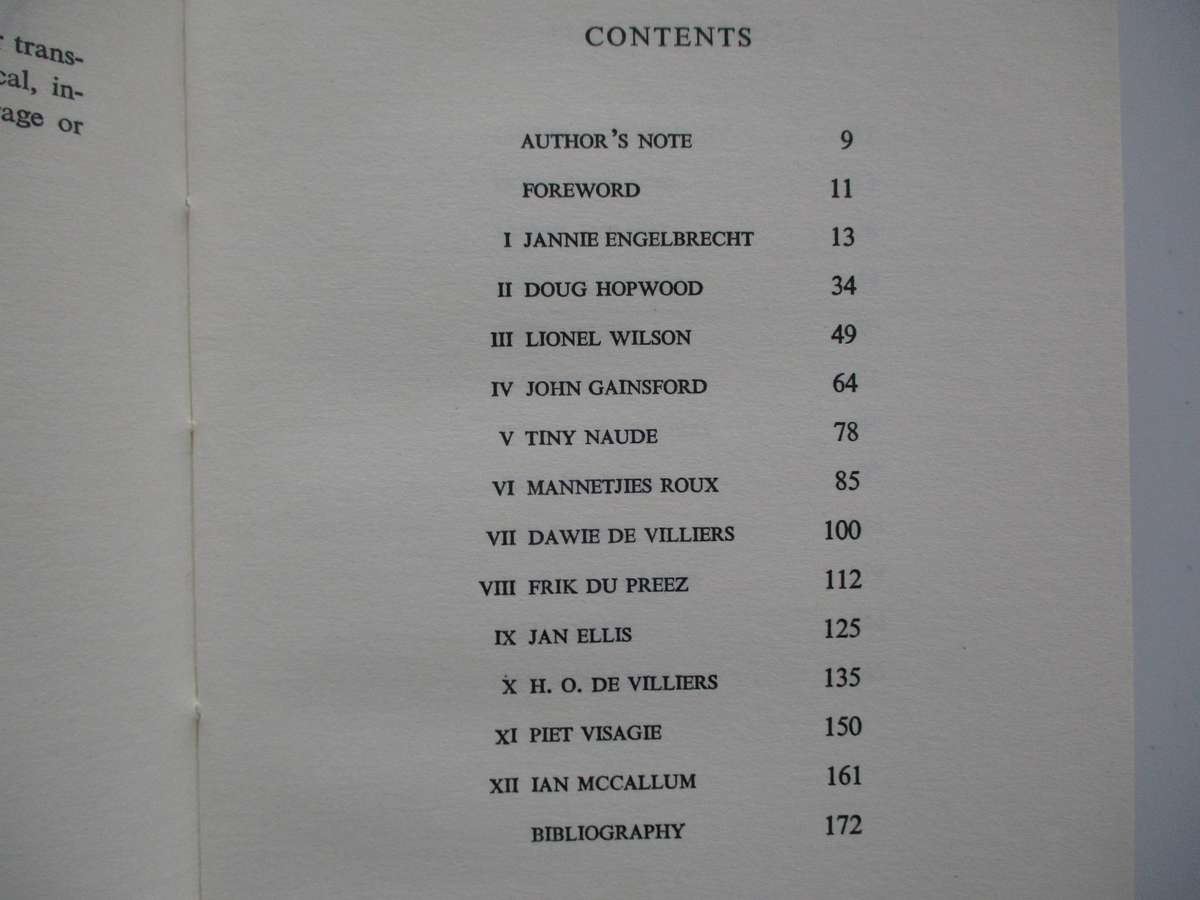 They made headlines by Chris Greyvenstein (Immortal SA rugby players)