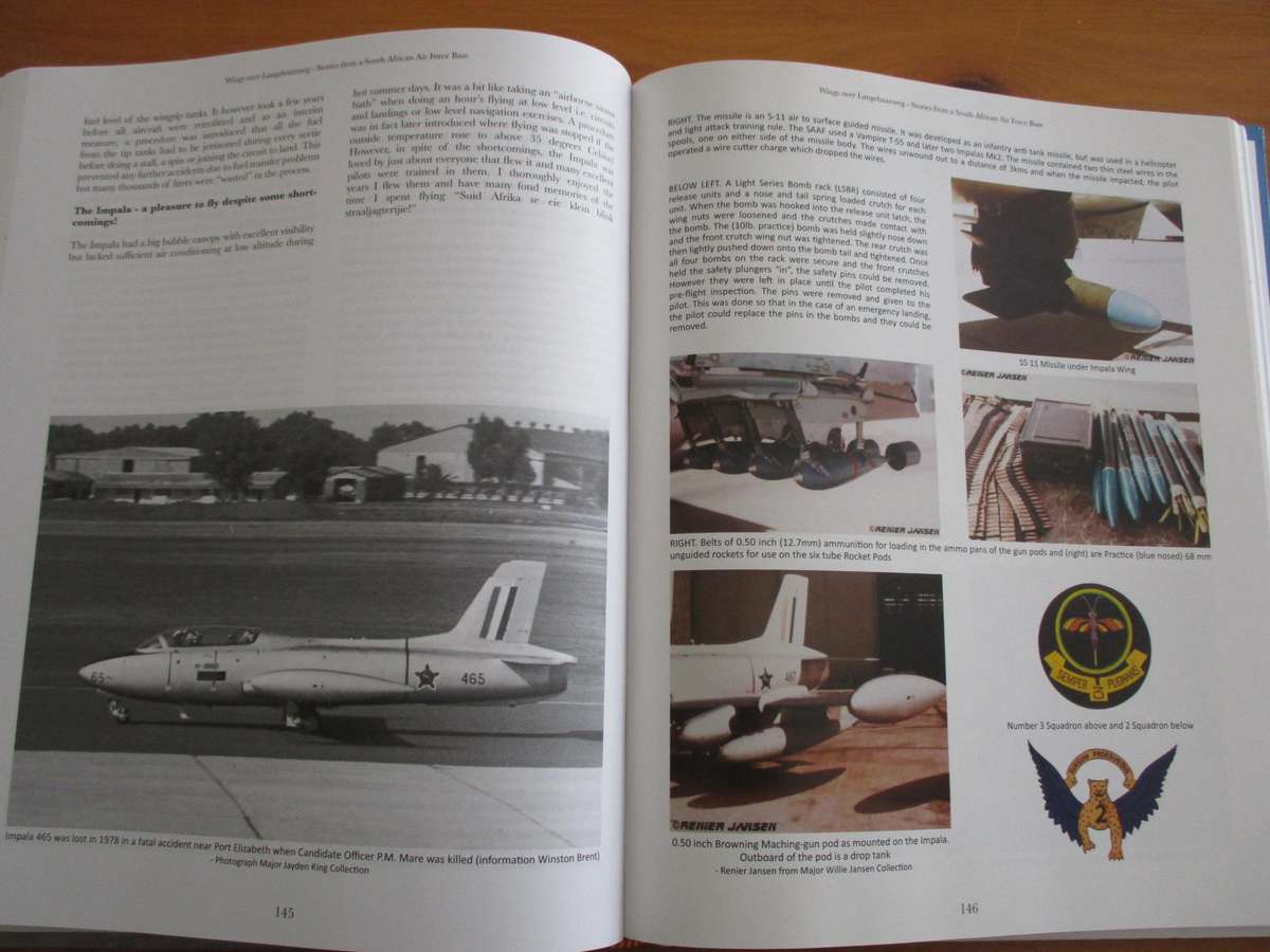 Signed & Numbered. WINGS OVER LANGEBAANWEG - Stories from a South African Air Force Base 1946-1993