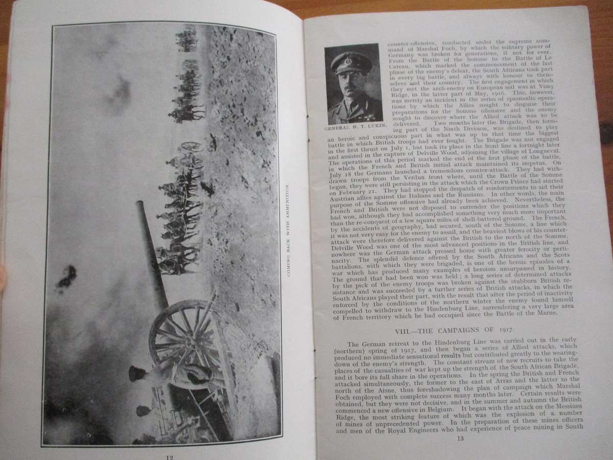 The Peace Celebrations Cape Town 1919 Official Programme and Sovenier Booklet