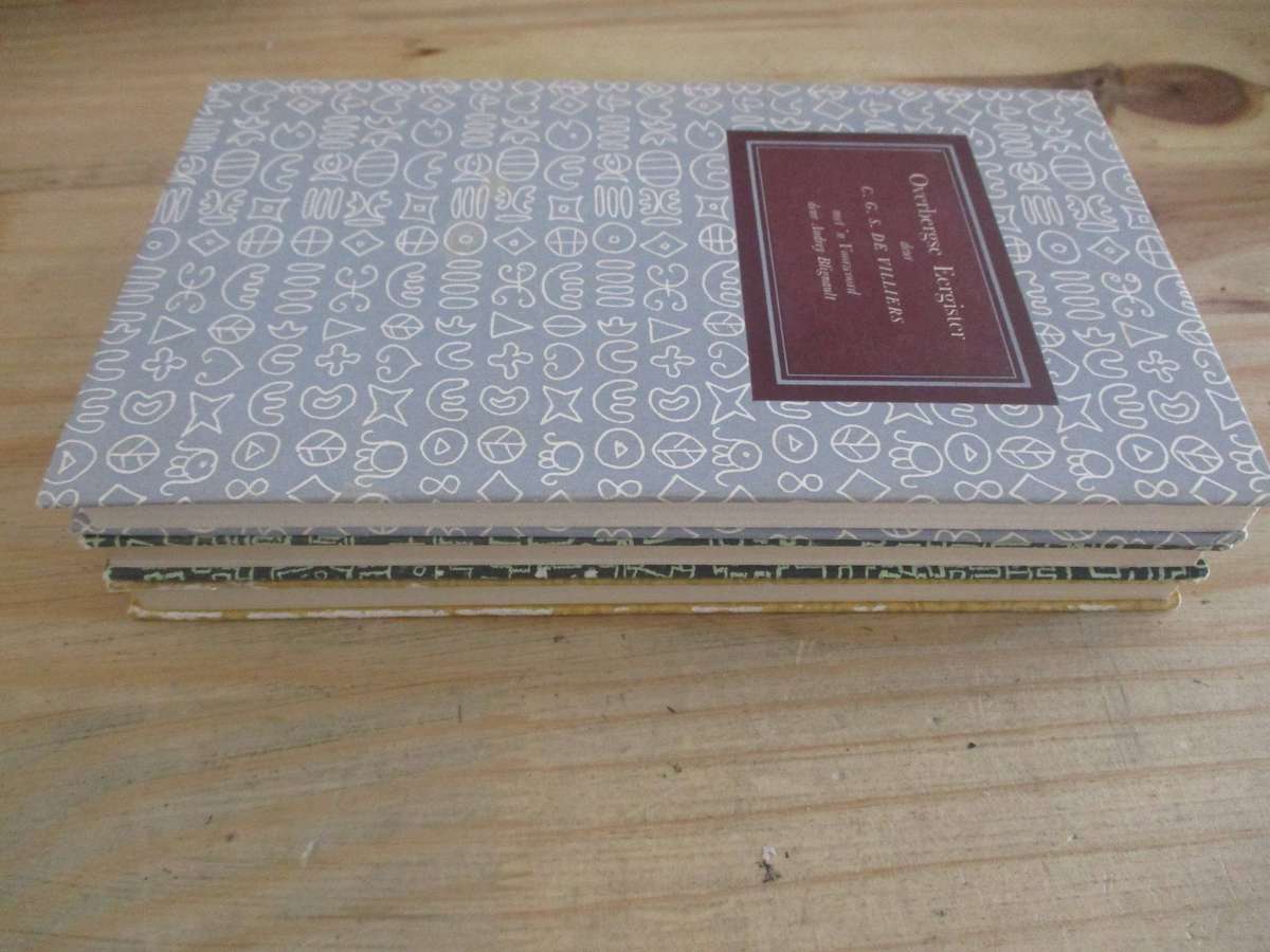 3 Boeke deur C.G.S. de Villiers
