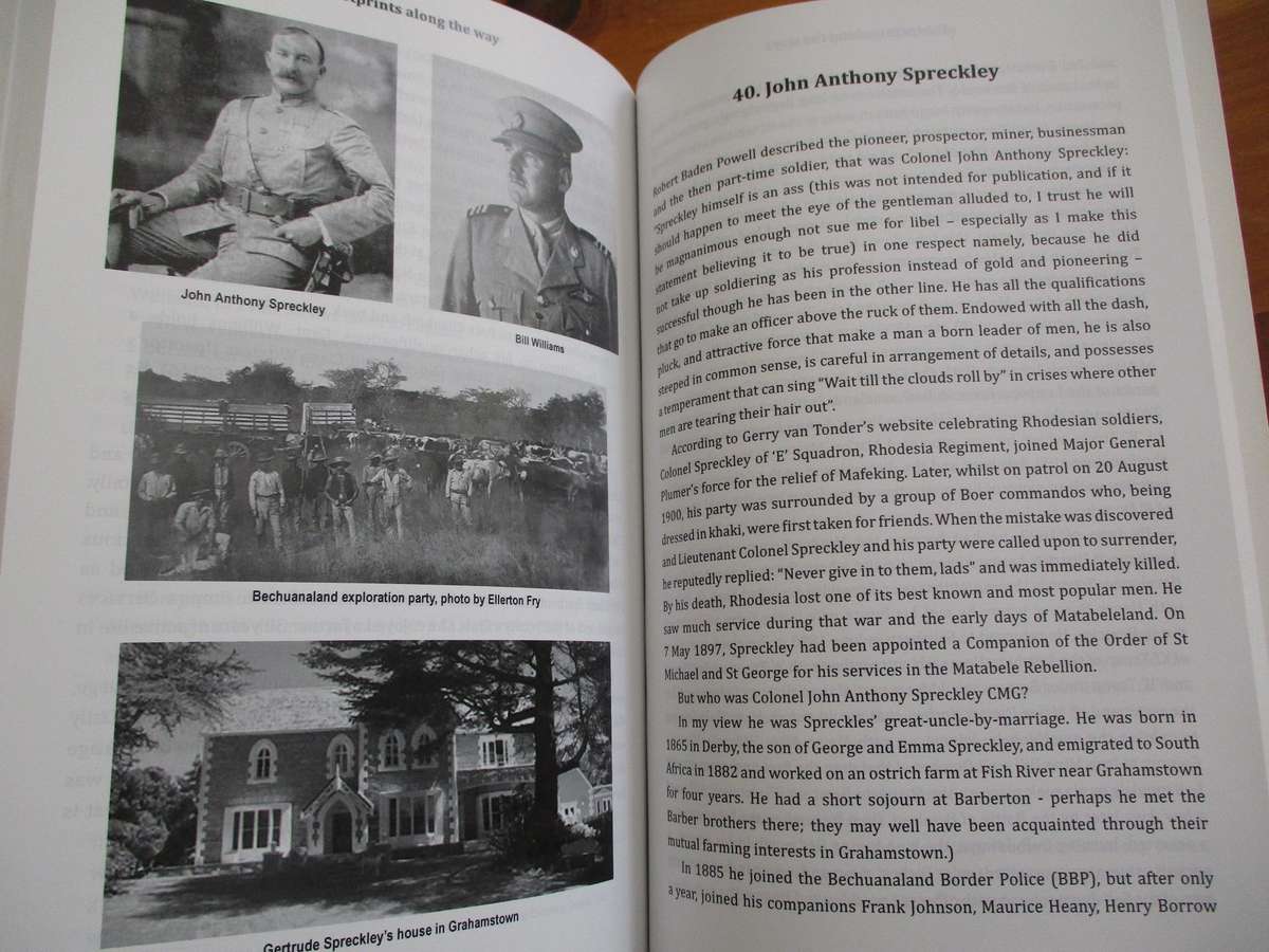 No 4/100. Footprints along the way. SIGNED David Hilton-Barber