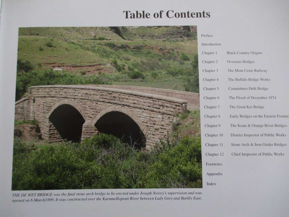 Signed copy. Bridging the Eastern Cape - The Life and Work of Joseph Newey. By Dennis Walters