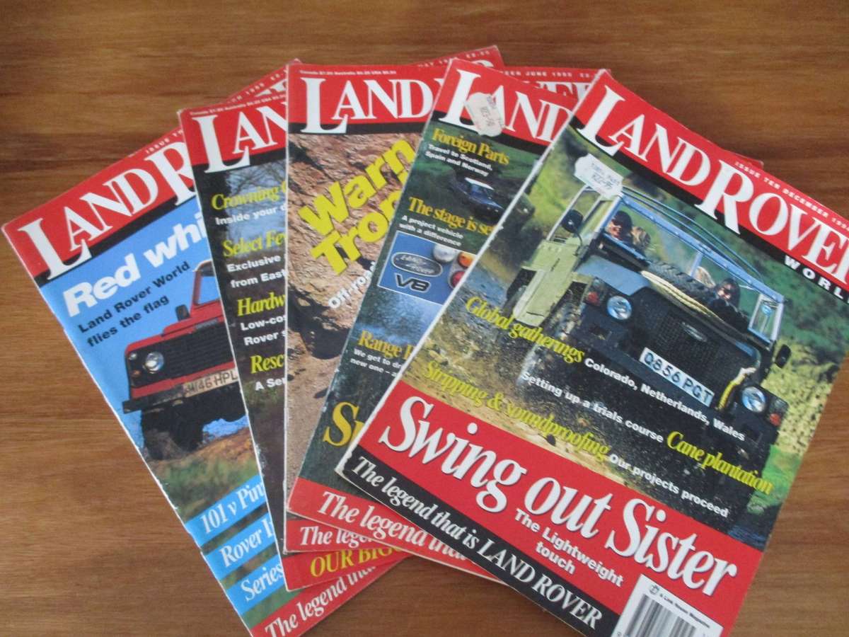 Land Rover World magazines - 5 Issues 1994/5
