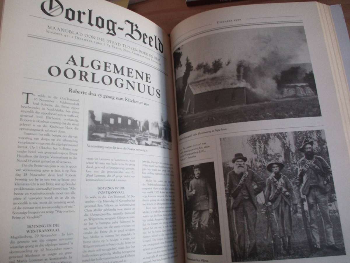 Nuusblad oor die Die Stryd tussen Boer en Brit. OORLOG-BEELD. Jackie Grobler