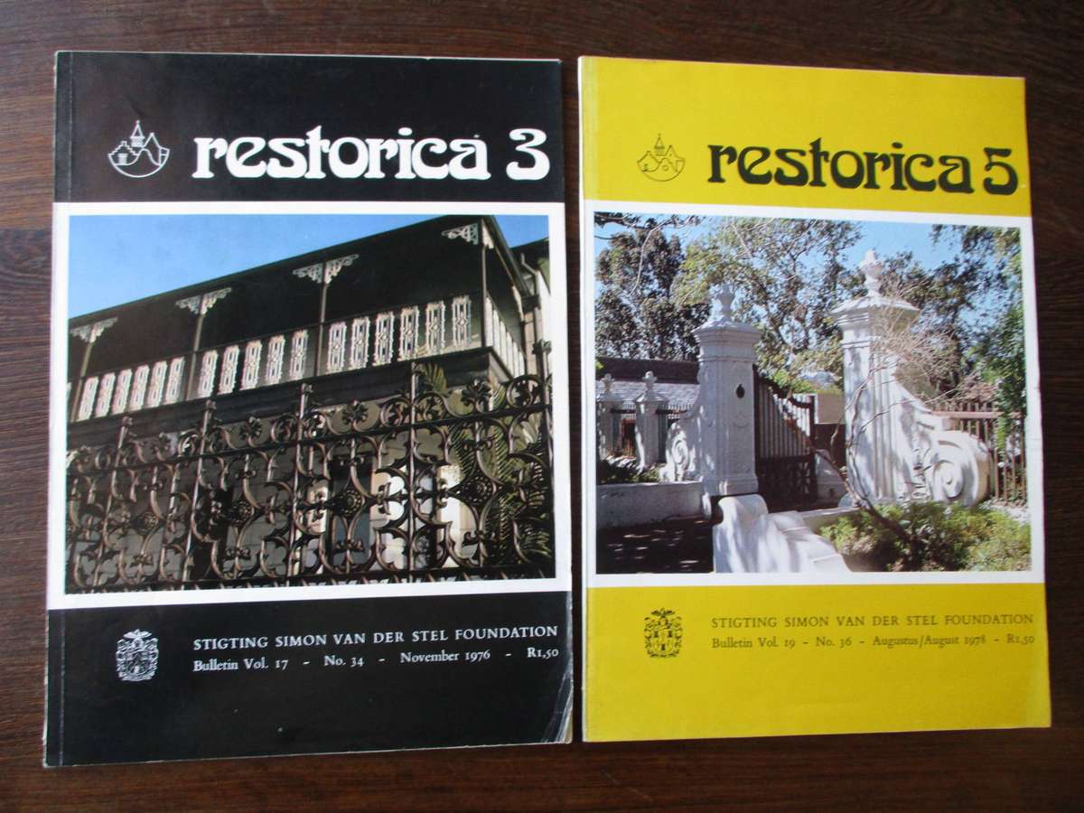Stigting Simon van der Stel Foundation - Restorica No 3 & 5