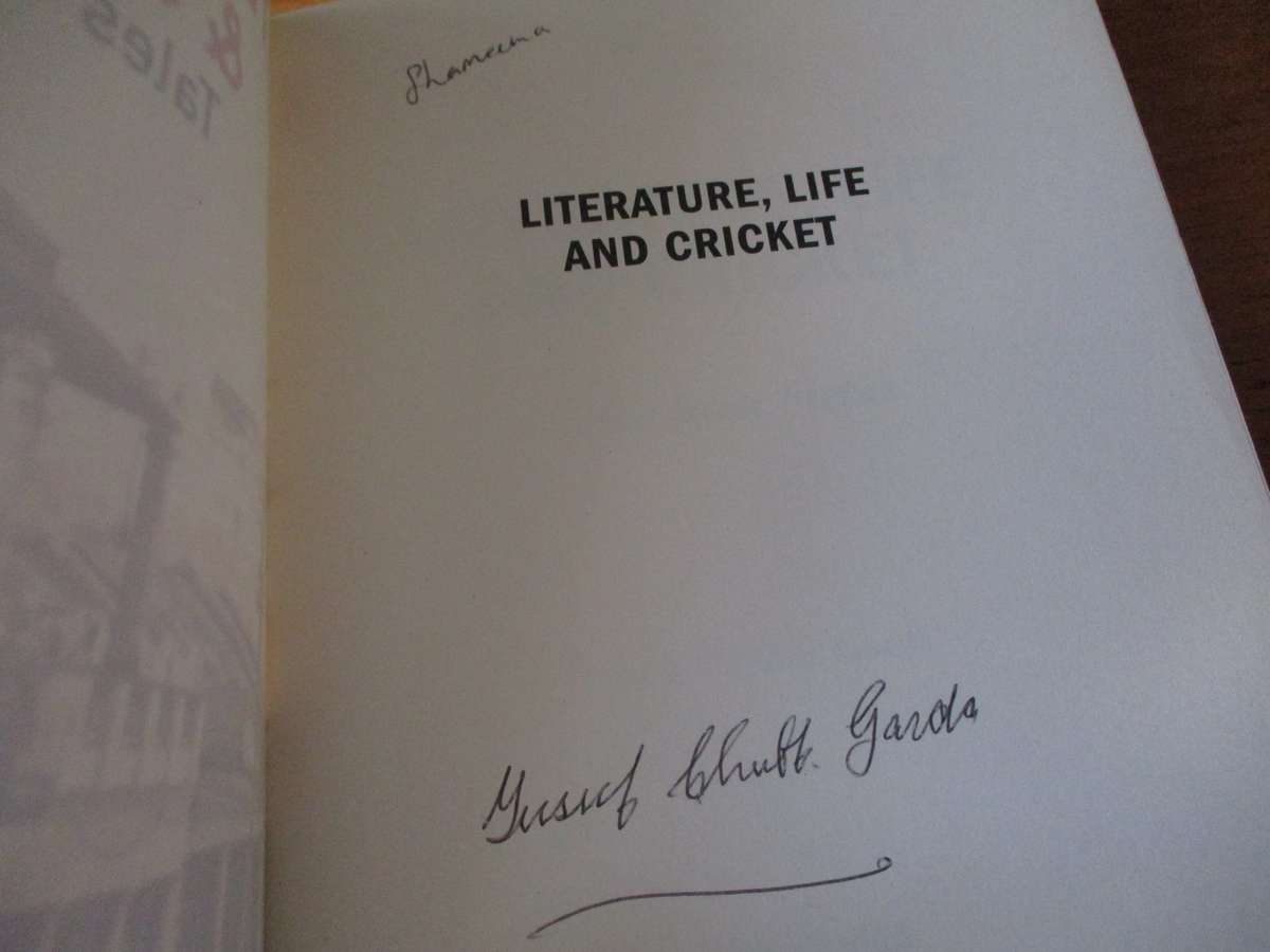SIGNED.  Literature. Life & Cricket Tales of Fietas  Yusuf Chubb Garda