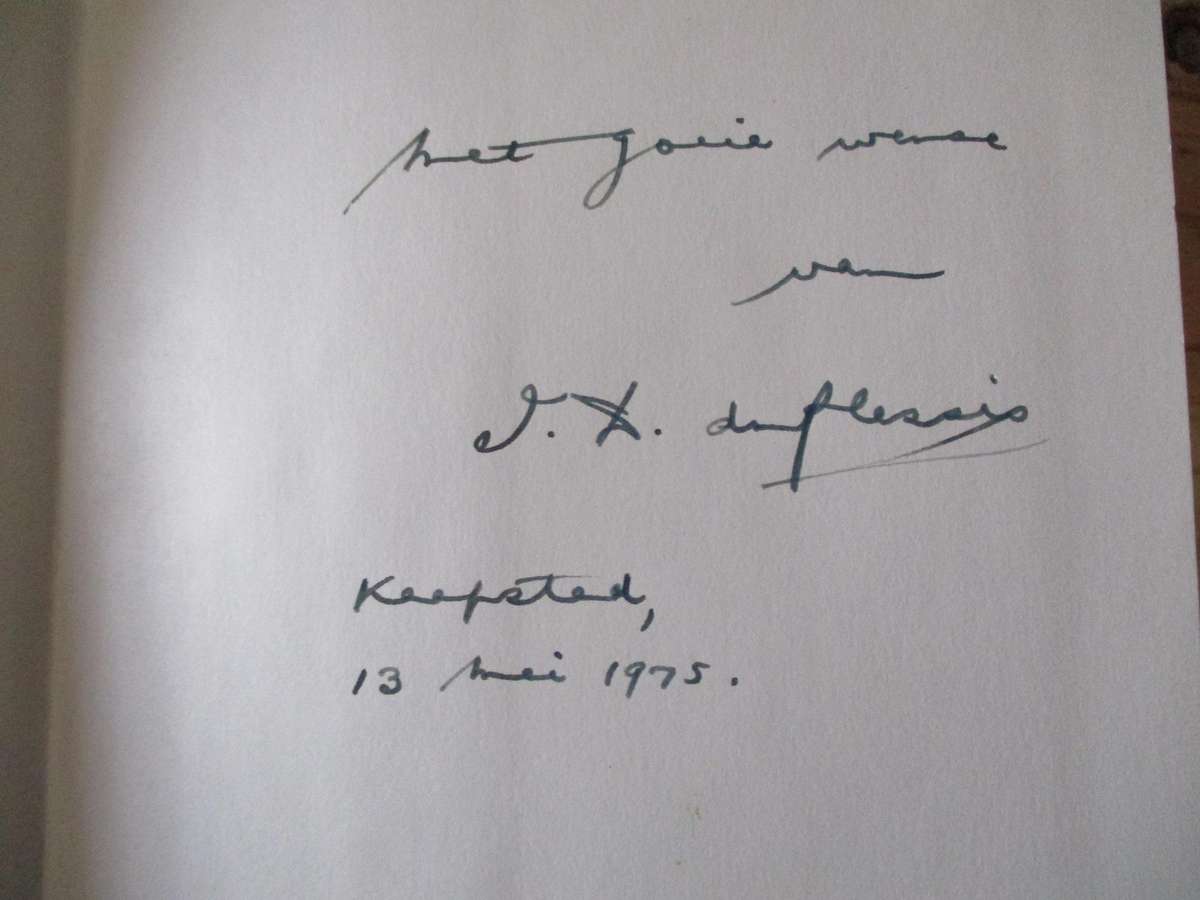 GETEKEN. ID du Plessis  Aantekening uit Tuynstraat