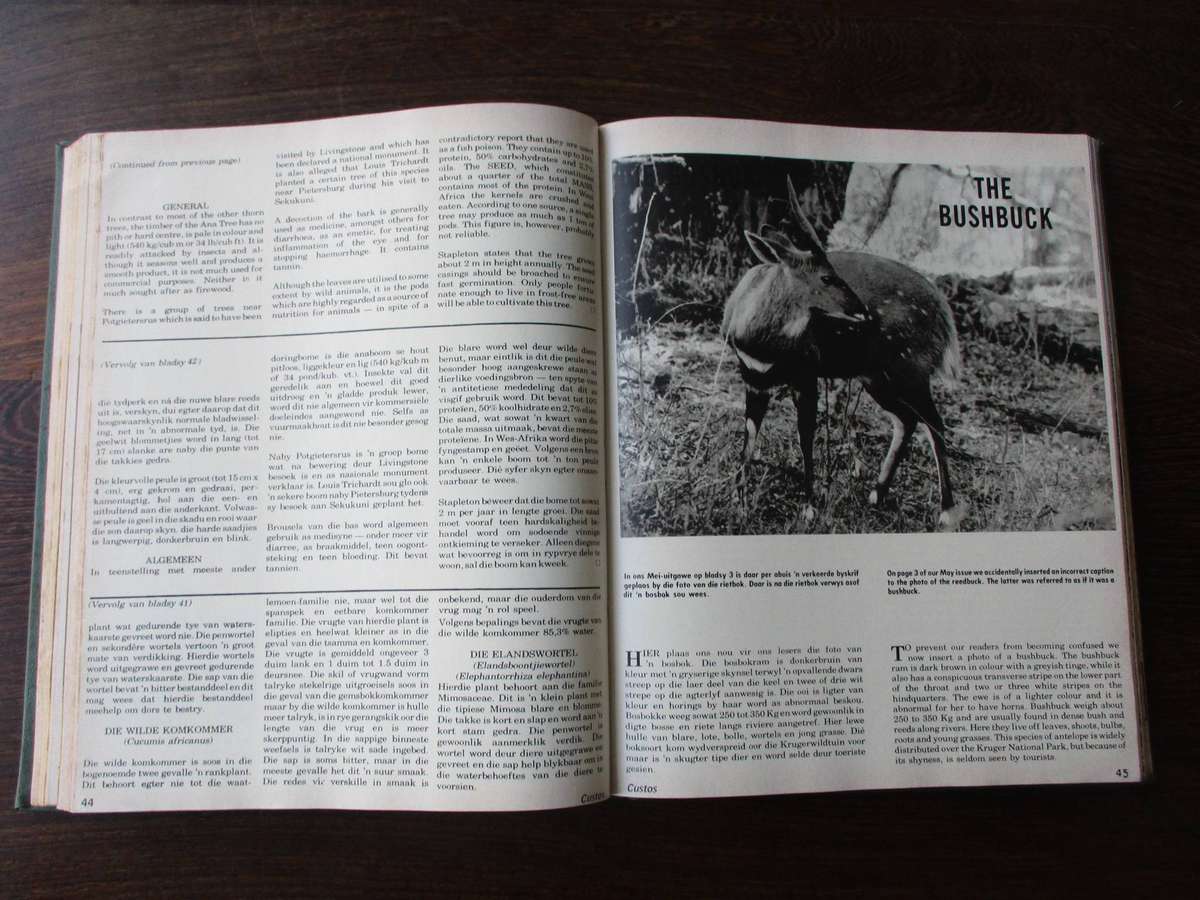 CUSTOS: Des/Dec 1971 - Nov 1972