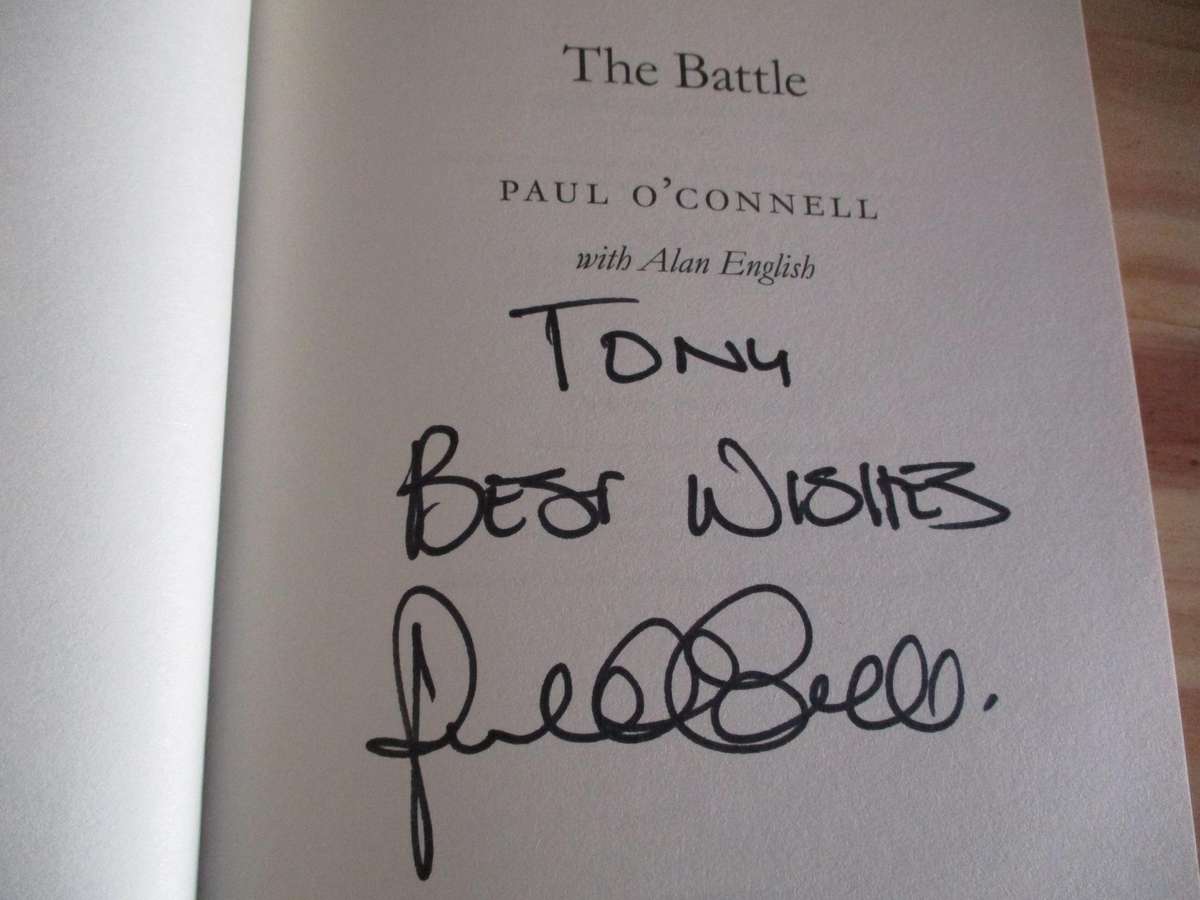 PAUL O'CONNELL - THE BATTLE. Signed Copy
