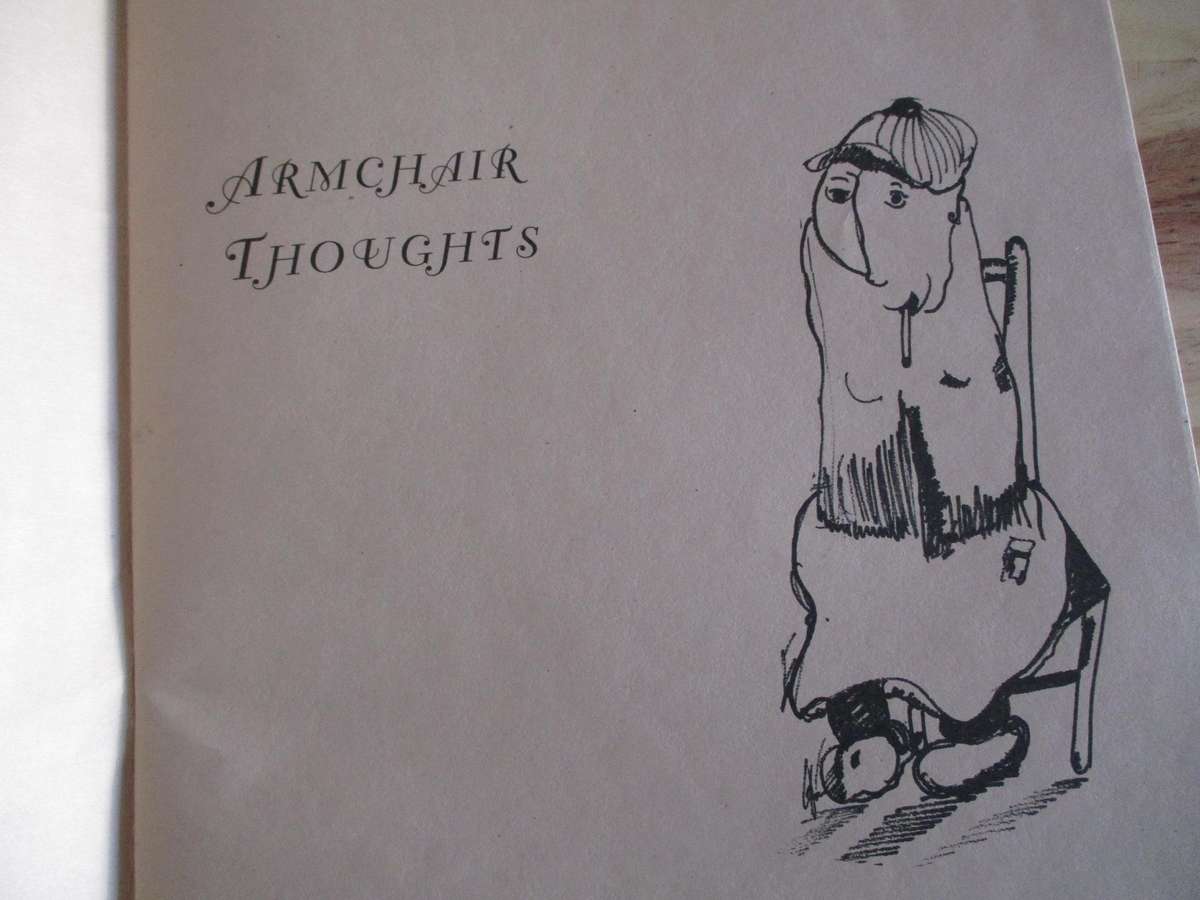 SIGNED FRANS CLAERHOUT. Leunstoel Gedagtes / Armchair Thoughts