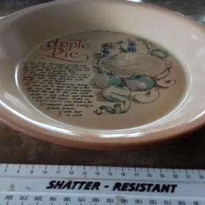 Vintage clay pie Dish