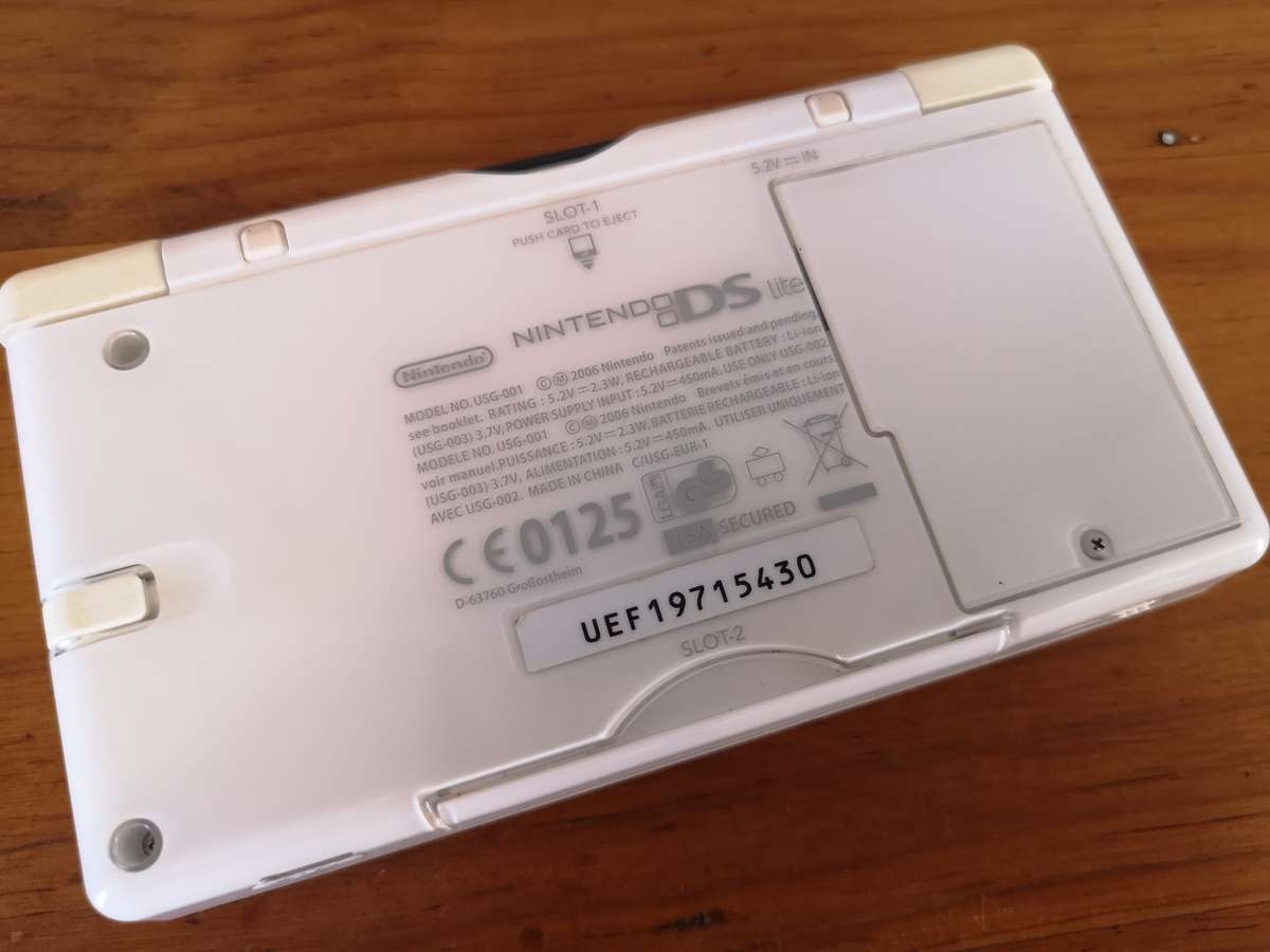Nintendo DS lite handheld console