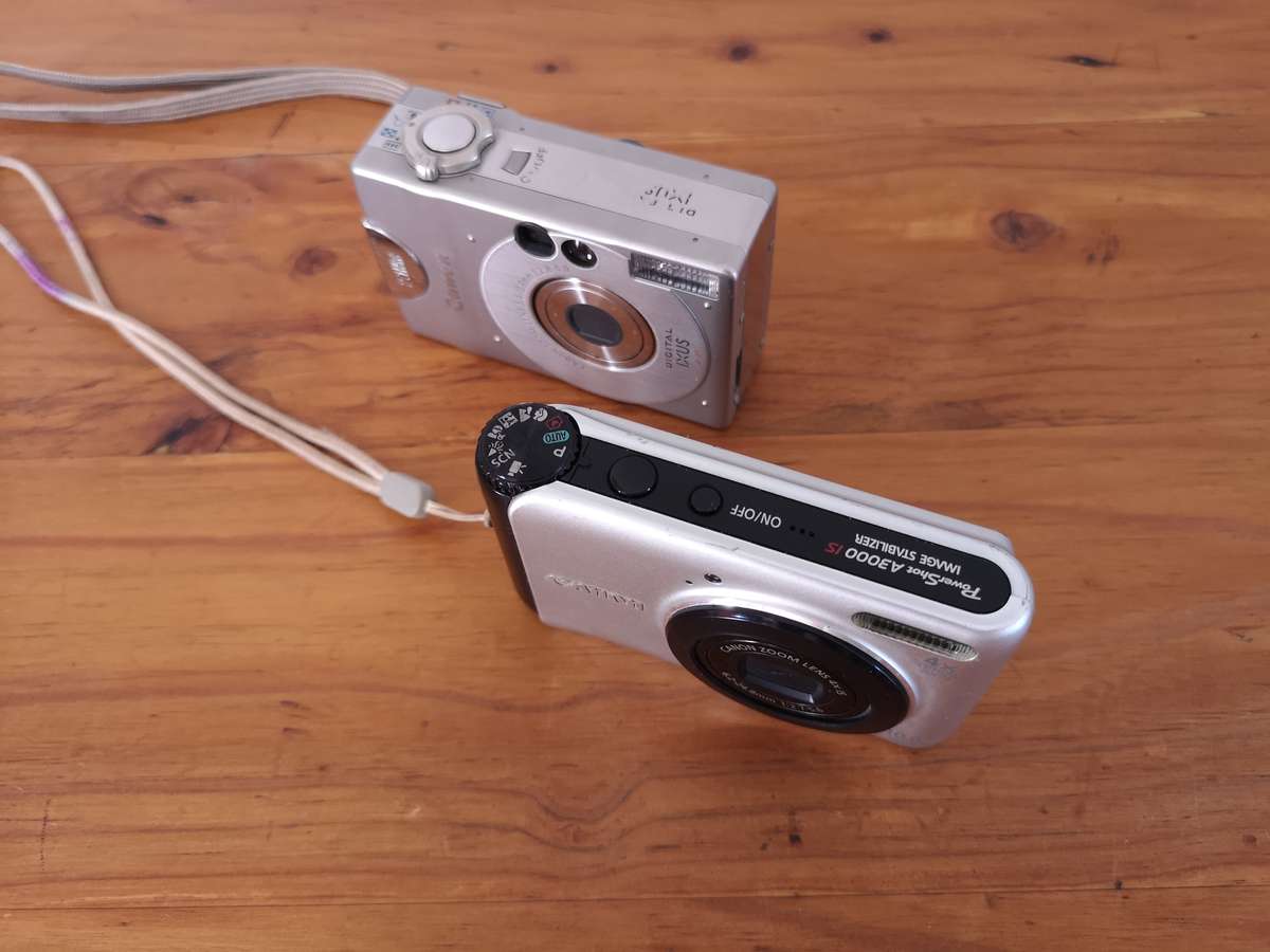 Two Canon digital compact cameras