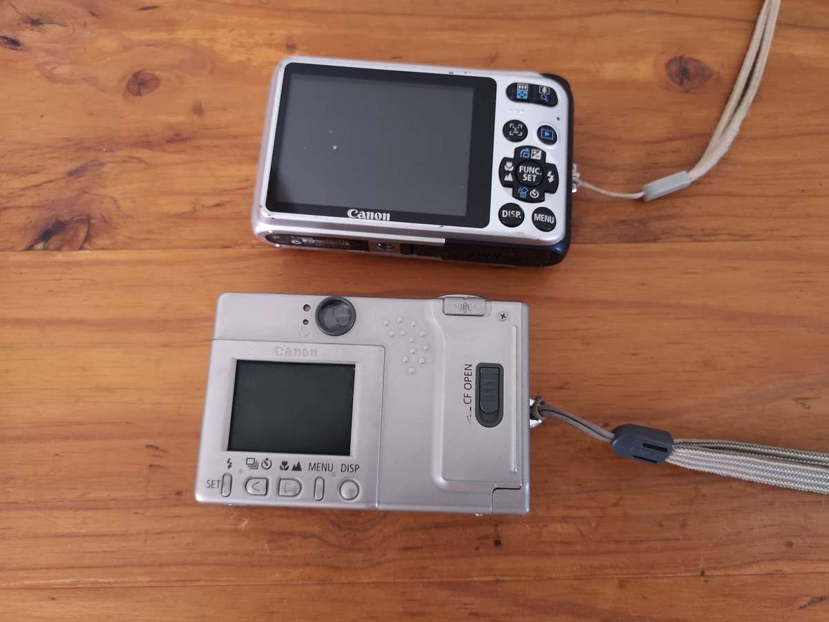 Two Canon digital compact cameras