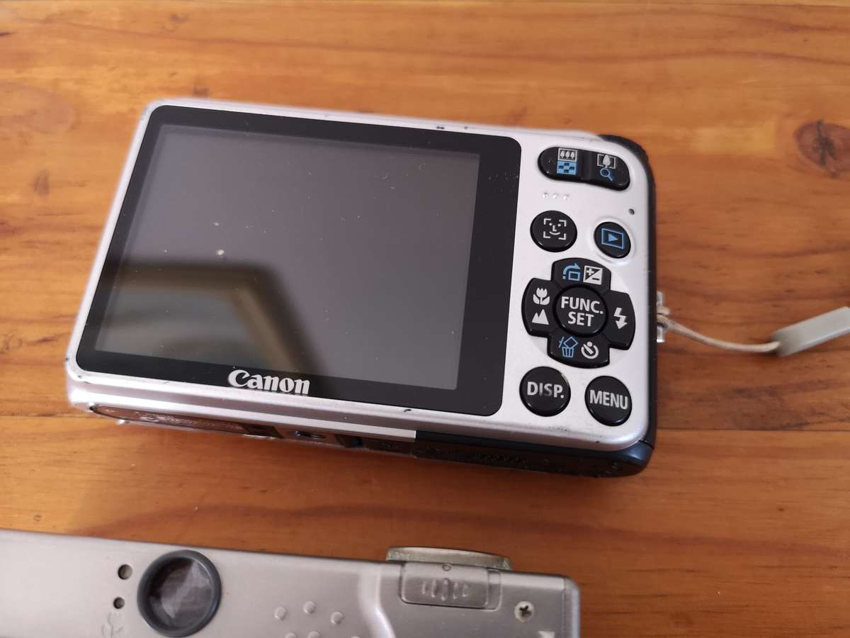 Two Canon digital compact cameras