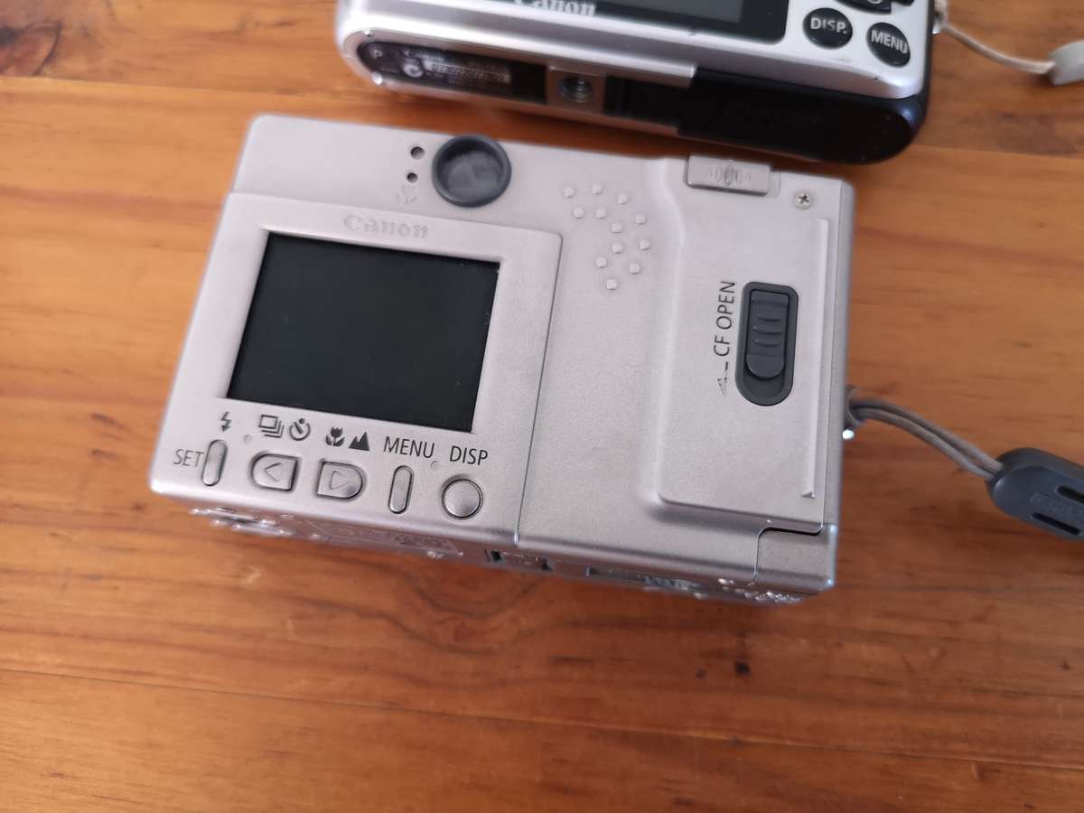 Two Canon digital compact cameras