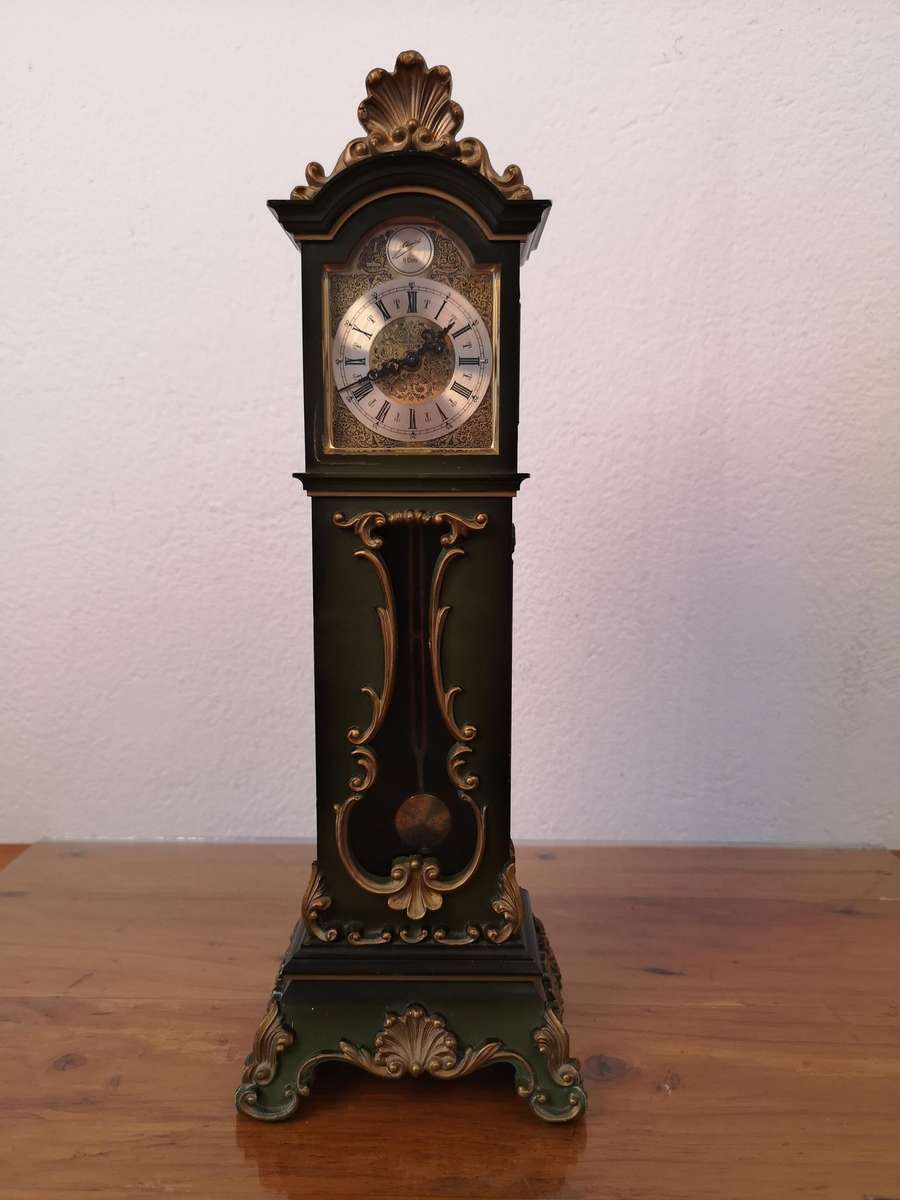 Vintage Schmidt 8 Day miniature grandfather clock