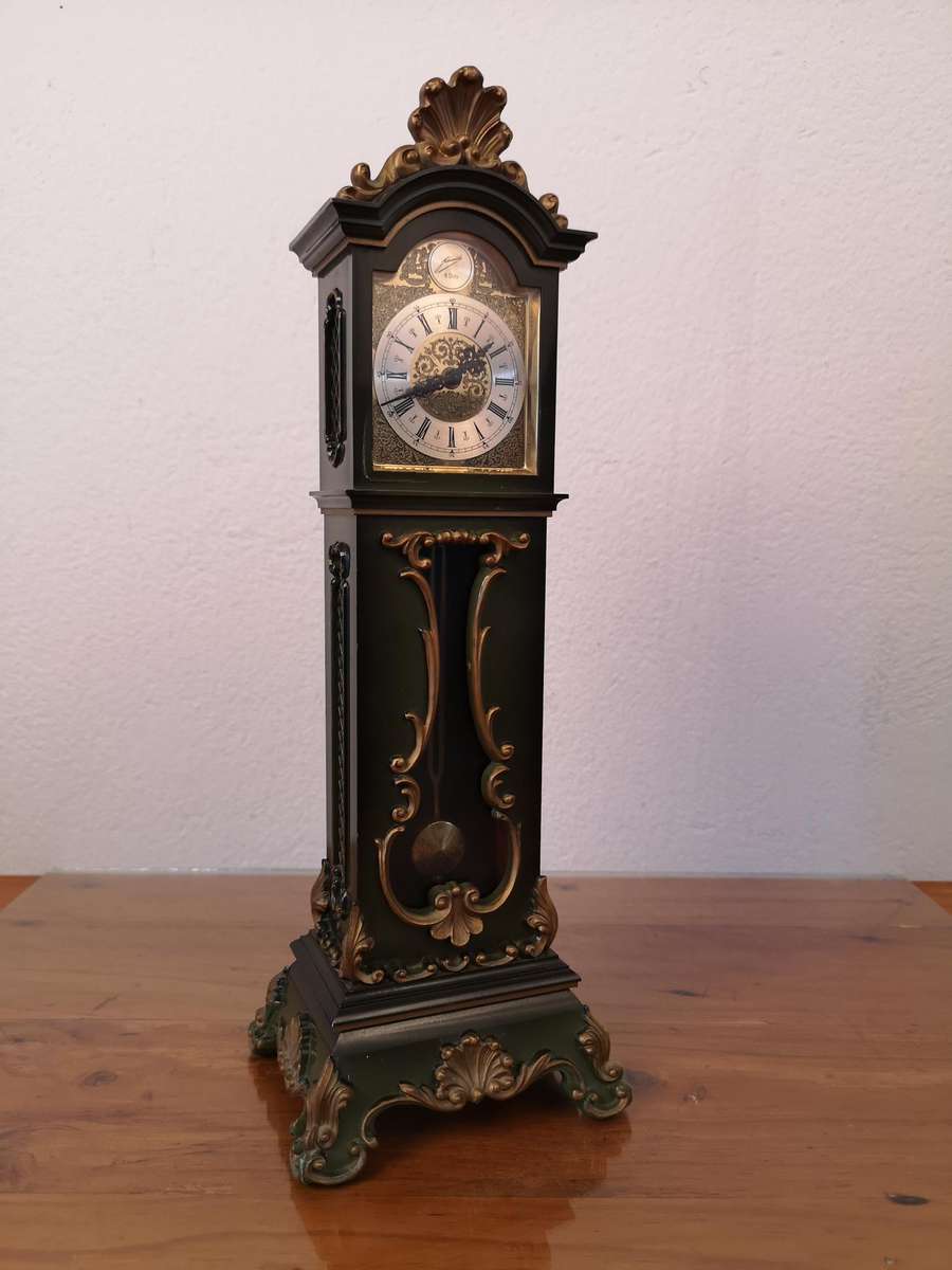 Vintage Schmidt 8 Day miniature grandfather clock
