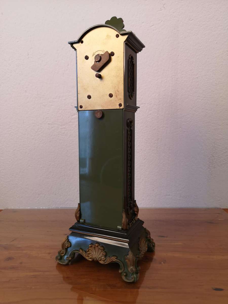 Vintage Schmidt 8 Day miniature grandfather clock