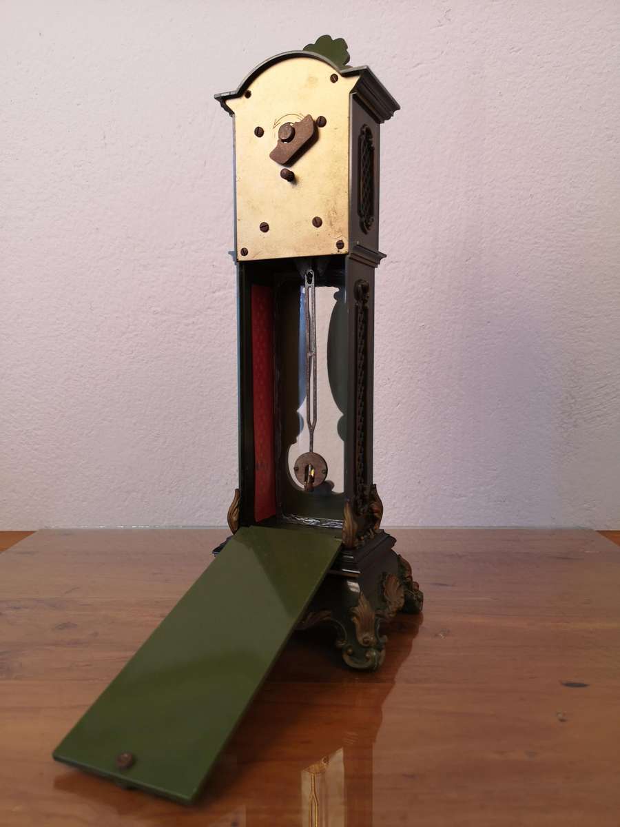 Vintage Schmidt 8 Day miniature grandfather clock