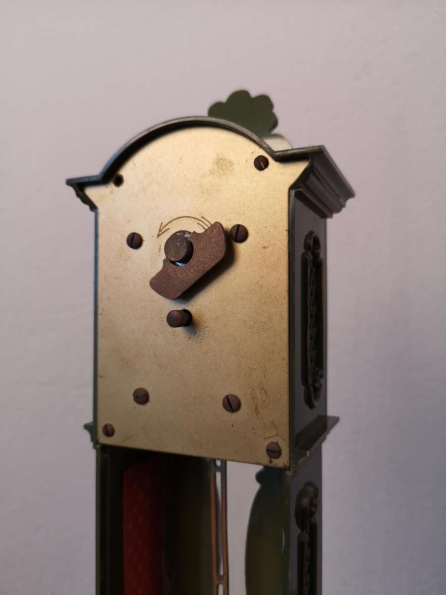 Vintage Schmidt 8 Day miniature grandfather clock