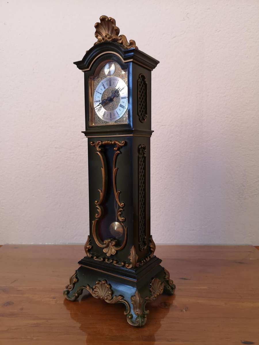 Vintage Schmidt 8 Day miniature grandfather clock