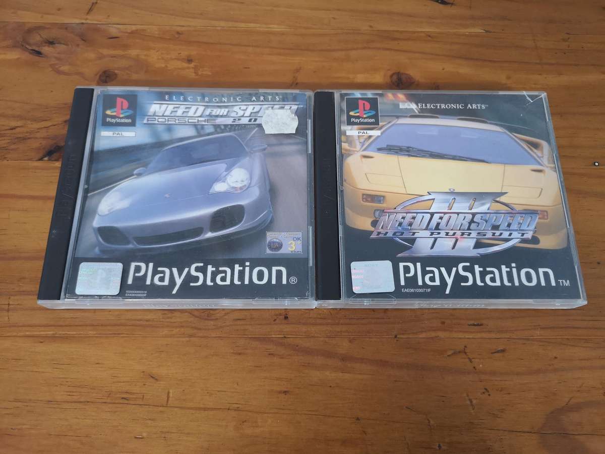 Two original Need for Speed PS1 games