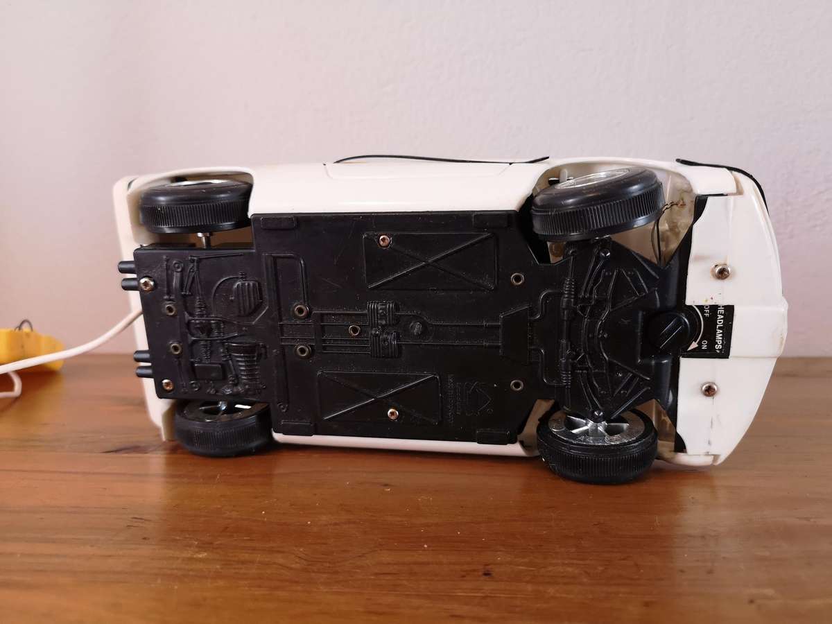 Vintage scale model BMW E25 Turbo remote control car