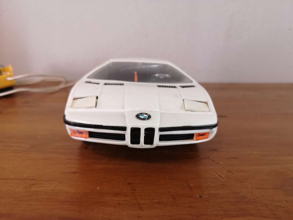 Vintage scale model BMW E25 Turbo remote control car
