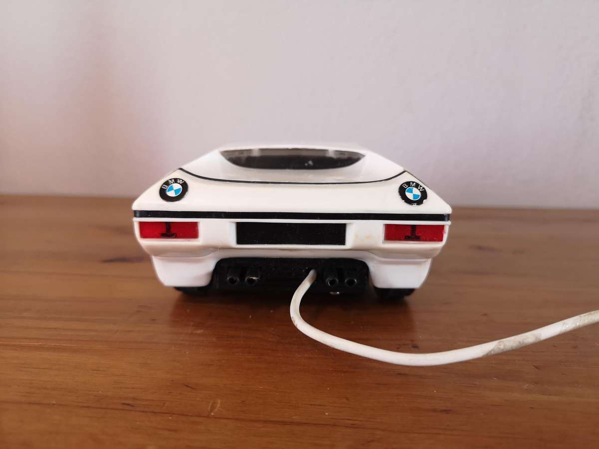 Vintage scale model BMW E25 Turbo remote control car