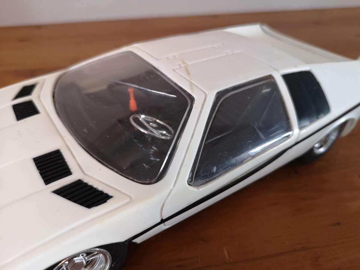 Vintage scale model BMW E25 Turbo remote control car