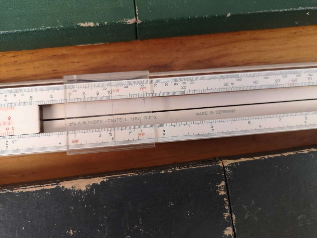 Pair of Vintage Logarithmic Slide Rulers