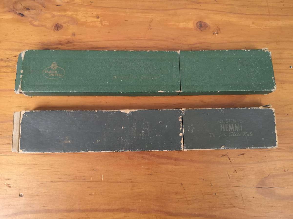 Pair of Vintage Logarithmic Slide Rulers