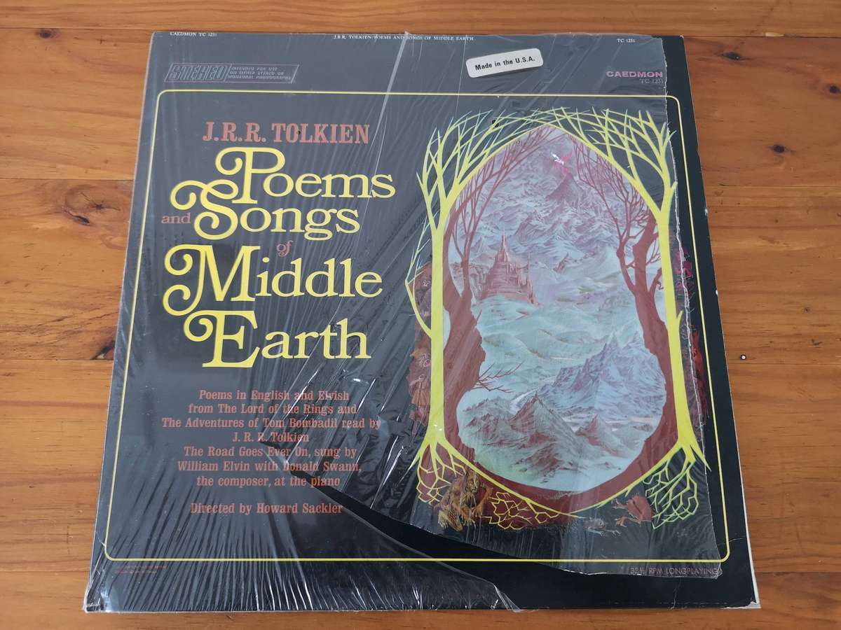 J.R.R. Tolkien  Poems And Songs Of Middle Earth Vinyl Record